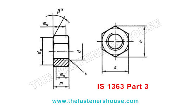 IS 1363 Part 3 Hex Nut manufacturers exporters suppliers in india punjab ludhiana